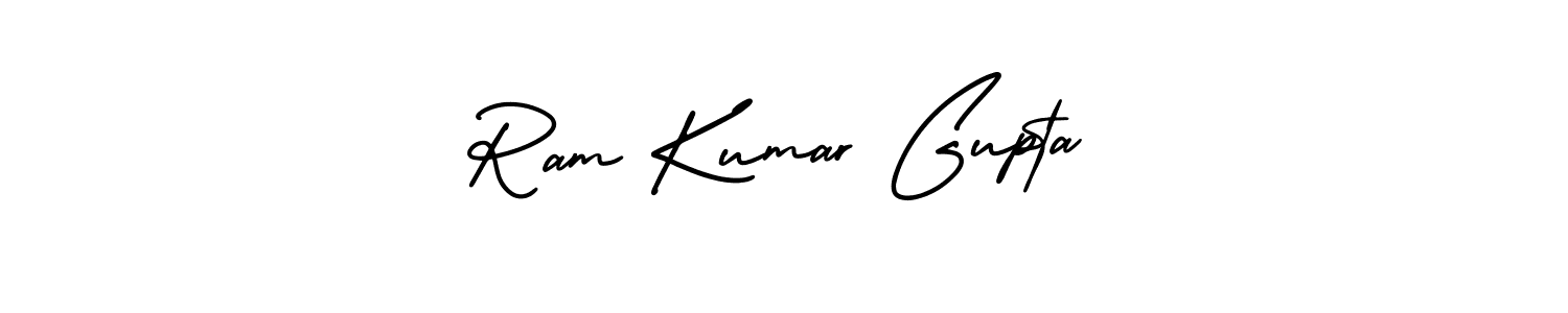 Create a beautiful signature design for name Ram Kumar Gupta. With this signature (AmerikaSignatureDemo-Regular) fonts, you can make a handwritten signature for free. Ram Kumar Gupta signature style 3 images and pictures png