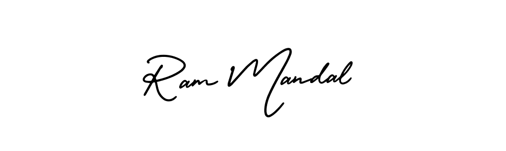 Design your own signature with our free online signature maker. With this signature software, you can create a handwritten (AmerikaSignatureDemo-Regular) signature for name Ram Mandal. Ram Mandal signature style 3 images and pictures png