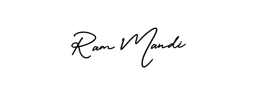 Use a signature maker to create a handwritten signature online. With this signature software, you can design (AmerikaSignatureDemo-Regular) your own signature for name Ram Mandi. Ram Mandi signature style 3 images and pictures png