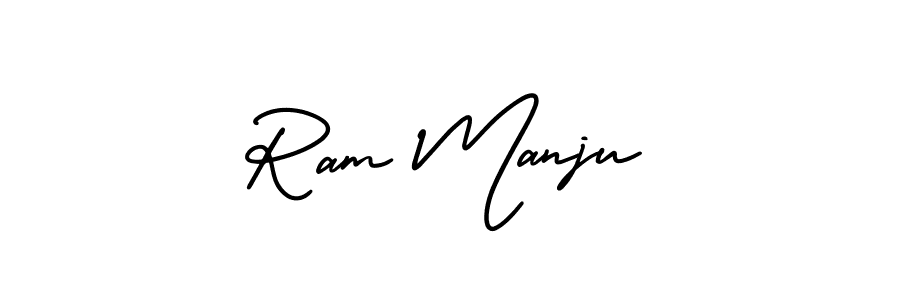 AmerikaSignatureDemo-Regular is a professional signature style that is perfect for those who want to add a touch of class to their signature. It is also a great choice for those who want to make their signature more unique. Get Ram Manju name to fancy signature for free. Ram Manju signature style 3 images and pictures png