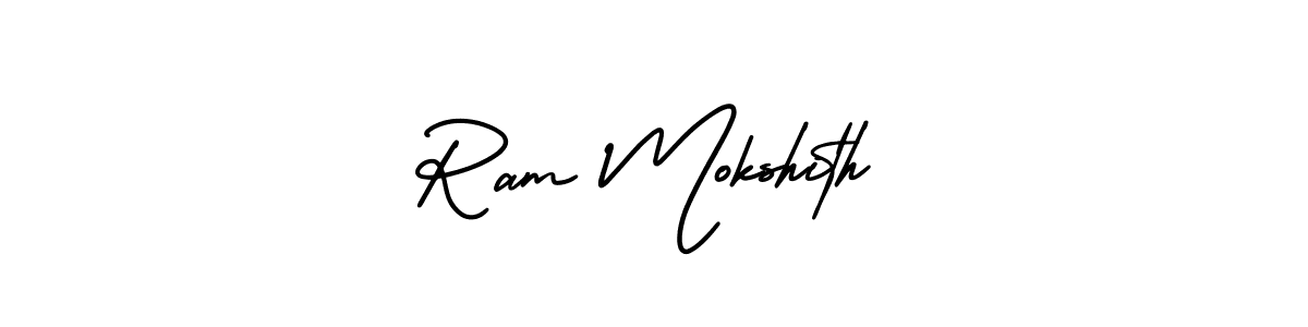 You can use this online signature creator to create a handwritten signature for the name Ram Mokshith. This is the best online autograph maker. Ram Mokshith signature style 3 images and pictures png