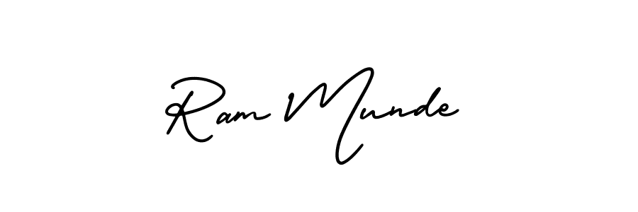 Also You can easily find your signature by using the search form. We will create Ram Munde name handwritten signature images for you free of cost using AmerikaSignatureDemo-Regular sign style. Ram Munde signature style 3 images and pictures png