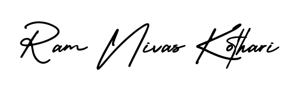 Style your name Ram Nivas Kothari with confidence using AmerikaSignatureDemo-Regular signature design. Simple, elegant, and ready for immediate document use. Ram Nivas Kothari signature style 3 images and pictures png