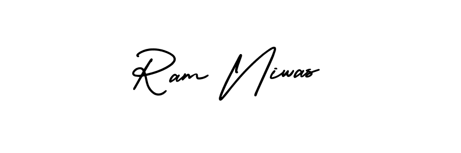 Use a signature maker to create a handwritten signature online. With this signature software, you can design (AmerikaSignatureDemo-Regular) your own signature for name Ram Niwas. Ram Niwas signature style 3 images and pictures png