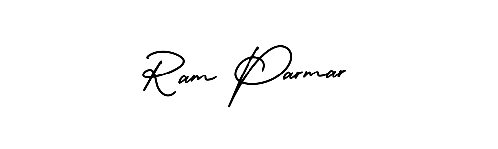 This is the best signature style for the Ram Parmar name. Also you like these signature font (AmerikaSignatureDemo-Regular). Mix name signature. Ram Parmar signature style 3 images and pictures png