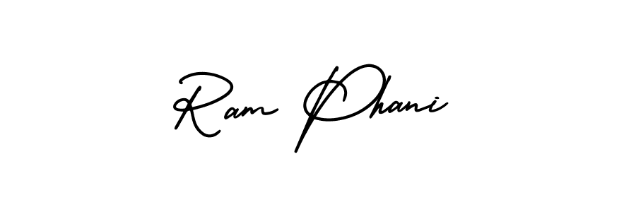 Similarly AmerikaSignatureDemo-Regular is the best handwritten signature design. Signature creator online .You can use it as an online autograph creator for name Ram Phani. Ram Phani signature style 3 images and pictures png