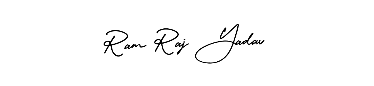 How to make Ram Raj Yadav name signature. Use AmerikaSignatureDemo-Regular style for creating short signs online. This is the latest handwritten sign. Ram Raj Yadav signature style 3 images and pictures png