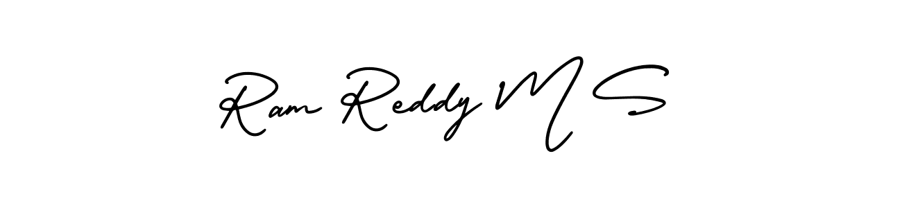 You can use this online signature creator to create a handwritten signature for the name Ram Reddy M S. This is the best online autograph maker. Ram Reddy M S signature style 3 images and pictures png