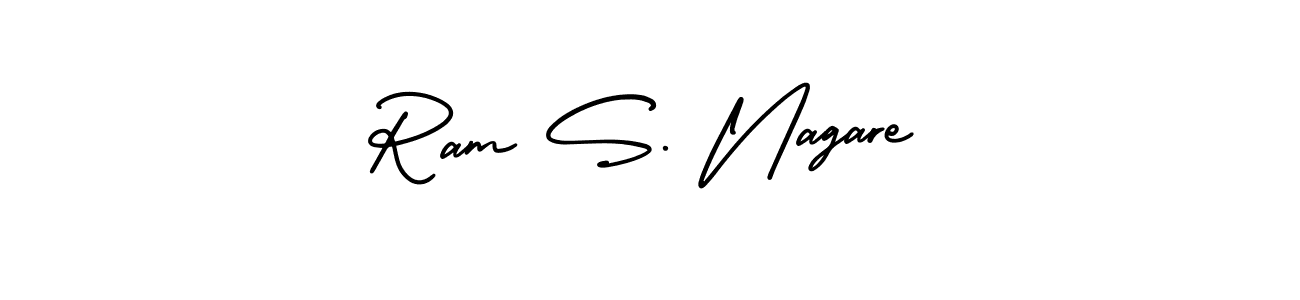 How to make Ram S. Nagare signature? AmerikaSignatureDemo-Regular is a professional autograph style. Create handwritten signature for Ram S. Nagare name. Ram S. Nagare signature style 3 images and pictures png