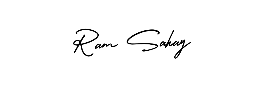 Create a beautiful signature design for name Ram Sahay. With this signature (AmerikaSignatureDemo-Regular) fonts, you can make a handwritten signature for free. Ram Sahay signature style 3 images and pictures png