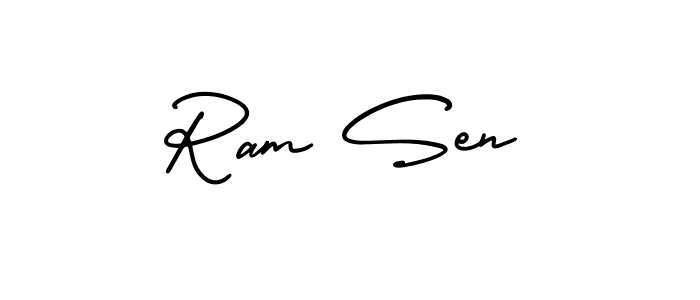 Similarly AmerikaSignatureDemo-Regular is the best handwritten signature design. Signature creator online .You can use it as an online autograph creator for name Ram Sen. Ram Sen signature style 3 images and pictures png
