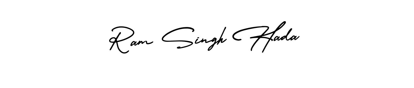 Also You can easily find your signature by using the search form. We will create Ram Singh Hada name handwritten signature images for you free of cost using AmerikaSignatureDemo-Regular sign style. Ram Singh Hada signature style 3 images and pictures png