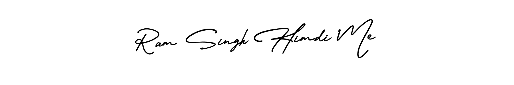 Also You can easily find your signature by using the search form. We will create Ram Singh Himdi Me name handwritten signature images for you free of cost using AmerikaSignatureDemo-Regular sign style. Ram Singh Himdi Me signature style 3 images and pictures png