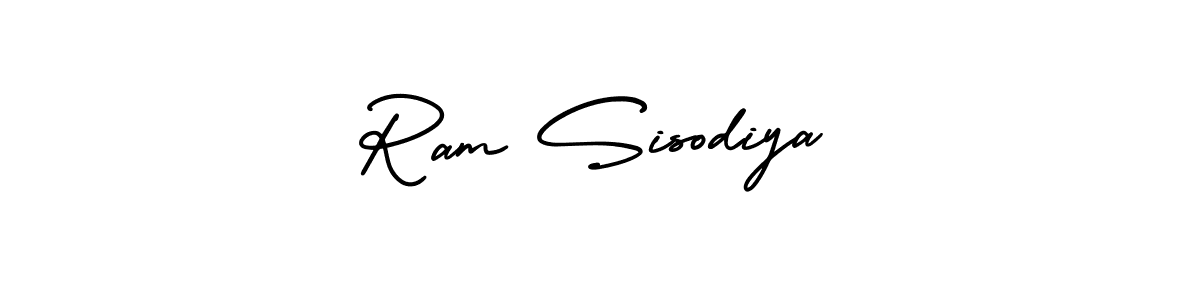 Ram Sisodiya stylish signature style. Best Handwritten Sign (AmerikaSignatureDemo-Regular) for my name. Handwritten Signature Collection Ideas for my name Ram Sisodiya. Ram Sisodiya signature style 3 images and pictures png