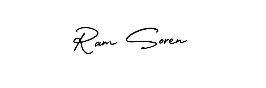 Make a beautiful signature design for name Ram Soren. With this signature (AmerikaSignatureDemo-Regular) style, you can create a handwritten signature for free. Ram Soren signature style 3 images and pictures png