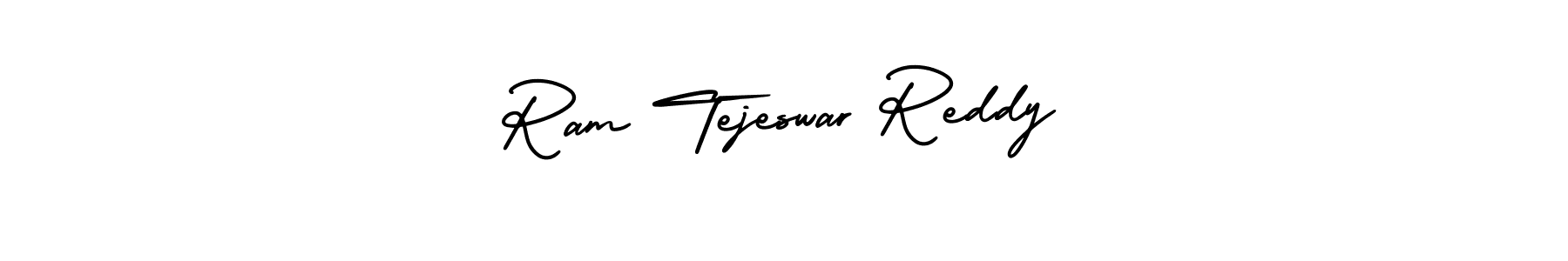 This is the best signature style for the Ram Tejeswar Reddy name. Also you like these signature font (AmerikaSignatureDemo-Regular). Mix name signature. Ram Tejeswar Reddy signature style 3 images and pictures png