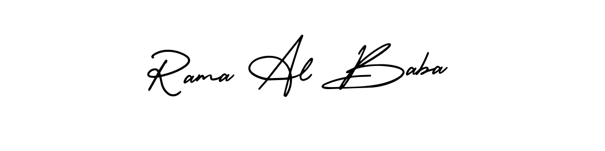 Create a beautiful signature design for name Rama Al Baba. With this signature (AmerikaSignatureDemo-Regular) fonts, you can make a handwritten signature for free. Rama Al Baba signature style 3 images and pictures png