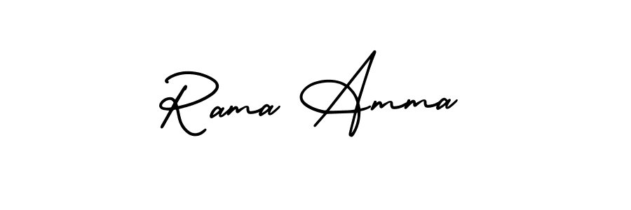 Use a signature maker to create a handwritten signature online. With this signature software, you can design (AmerikaSignatureDemo-Regular) your own signature for name Rama Amma. Rama Amma signature style 3 images and pictures png