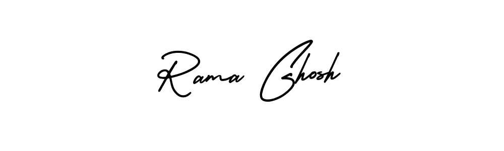 Make a beautiful signature design for name Rama Ghosh. With this signature (AmerikaSignatureDemo-Regular) style, you can create a handwritten signature for free. Rama Ghosh signature style 3 images and pictures png