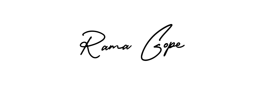 Make a beautiful signature design for name Rama Gope. With this signature (AmerikaSignatureDemo-Regular) style, you can create a handwritten signature for free. Rama Gope signature style 3 images and pictures png