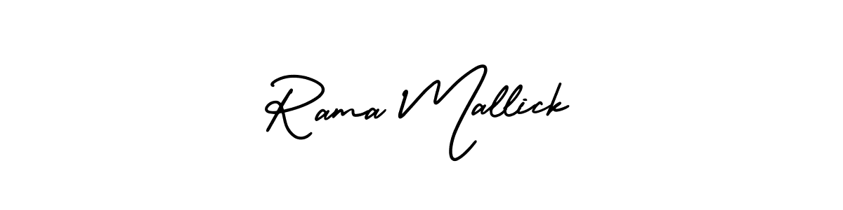 Make a short Rama Mallick signature style. Manage your documents anywhere anytime using AmerikaSignatureDemo-Regular. Create and add eSignatures, submit forms, share and send files easily. Rama Mallick signature style 3 images and pictures png