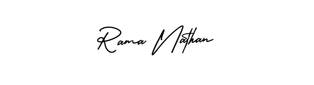 Make a beautiful signature design for name Rama Nathan. With this signature (AmerikaSignatureDemo-Regular) style, you can create a handwritten signature for free. Rama Nathan signature style 3 images and pictures png