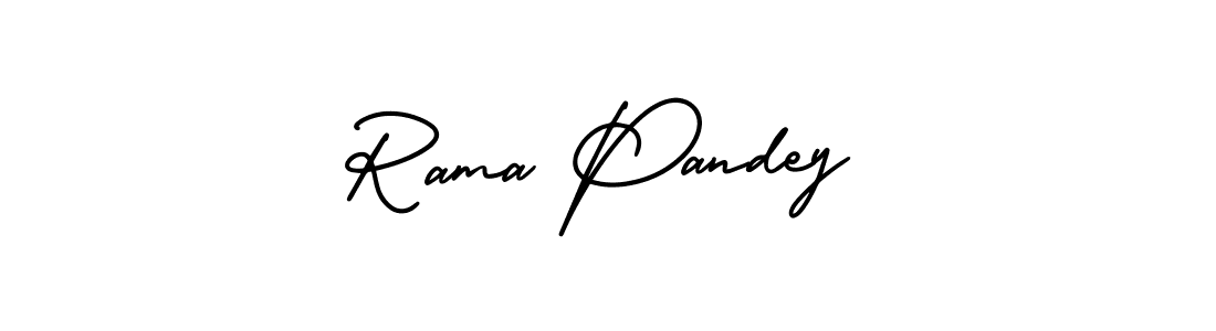 Create a beautiful signature design for name Rama Pandey. With this signature (AmerikaSignatureDemo-Regular) fonts, you can make a handwritten signature for free. Rama Pandey signature style 3 images and pictures png