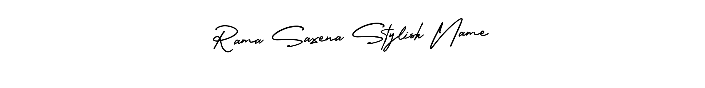 AmerikaSignatureDemo-Regular is a professional signature style that is perfect for those who want to add a touch of class to their signature. It is also a great choice for those who want to make their signature more unique. Get Rama Saxena Stylish Name name to fancy signature for free. Rama Saxena Stylish Name signature style 3 images and pictures png