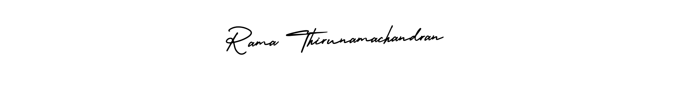 Make a beautiful signature design for name Rama Thirunamachandran. With this signature (AmerikaSignatureDemo-Regular) style, you can create a handwritten signature for free. Rama Thirunamachandran signature style 3 images and pictures png