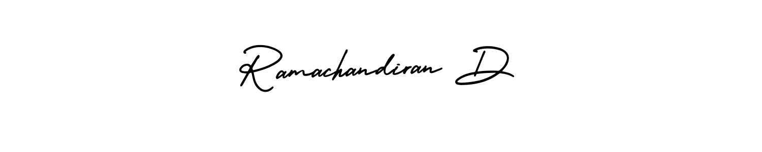 Make a beautiful signature design for name Ramachandiran D. With this signature (AmerikaSignatureDemo-Regular) style, you can create a handwritten signature for free. Ramachandiran D signature style 3 images and pictures png