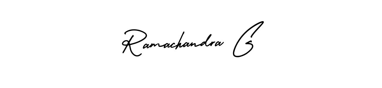 Use a signature maker to create a handwritten signature online. With this signature software, you can design (AmerikaSignatureDemo-Regular) your own signature for name Ramachandra G. Ramachandra G signature style 3 images and pictures png
