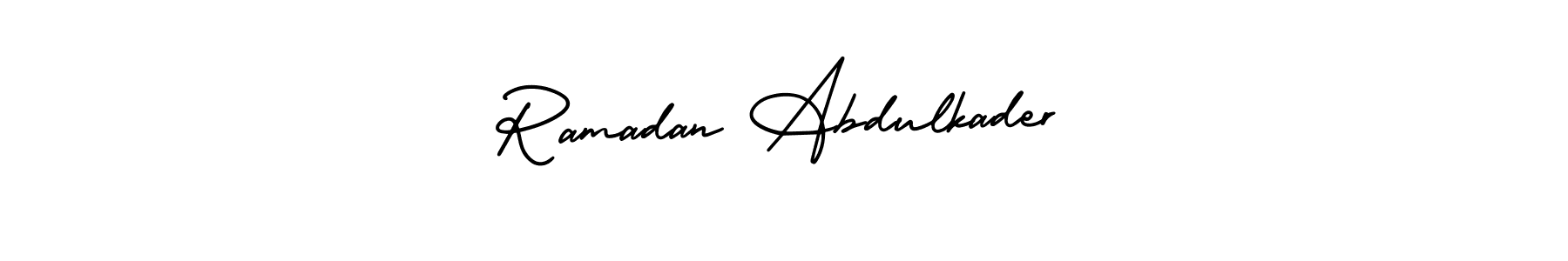 Make a short Ramadan Abdulkader signature style. Manage your documents anywhere anytime using AmerikaSignatureDemo-Regular. Create and add eSignatures, submit forms, share and send files easily. Ramadan Abdulkader signature style 3 images and pictures png