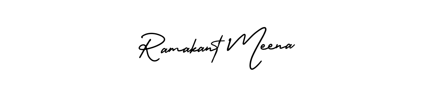 Make a beautiful signature design for name Ramakant Meena. With this signature (AmerikaSignatureDemo-Regular) style, you can create a handwritten signature for free. Ramakant Meena signature style 3 images and pictures png