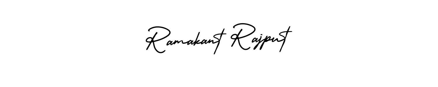 Use a signature maker to create a handwritten signature online. With this signature software, you can design (AmerikaSignatureDemo-Regular) your own signature for name Ramakant Rajput. Ramakant Rajput signature style 3 images and pictures png