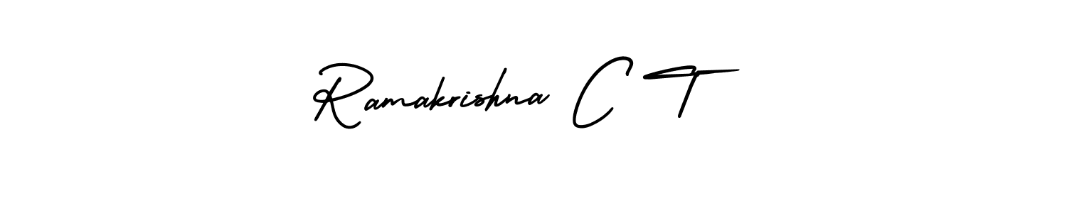 Create a beautiful signature design for name Ramakrishna C T. With this signature (AmerikaSignatureDemo-Regular) fonts, you can make a handwritten signature for free. Ramakrishna C T signature style 3 images and pictures png