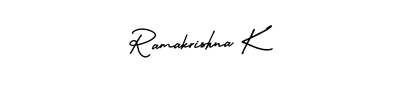 How to Draw Ramakrishna K signature style? AmerikaSignatureDemo-Regular is a latest design signature styles for name Ramakrishna K. Ramakrishna K signature style 3 images and pictures png