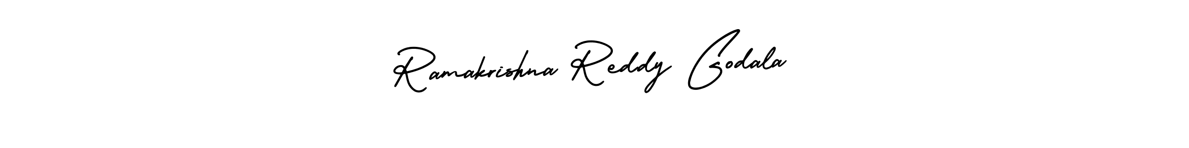 How to make Ramakrishna Reddy Godala name signature. Use AmerikaSignatureDemo-Regular style for creating short signs online. This is the latest handwritten sign. Ramakrishna Reddy Godala signature style 3 images and pictures png