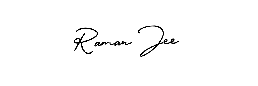 Make a beautiful signature design for name Raman Jee. Use this online signature maker to create a handwritten signature for free. Raman Jee signature style 3 images and pictures png