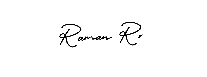 How to make Raman Rr signature? AmerikaSignatureDemo-Regular is a professional autograph style. Create handwritten signature for Raman Rr name. Raman Rr signature style 3 images and pictures png