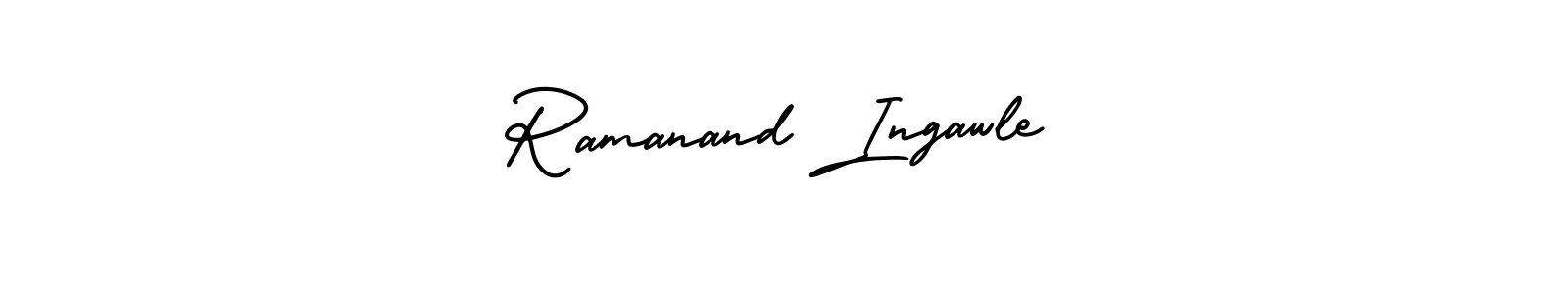 Make a short Ramanand Ingawle signature style. Manage your documents anywhere anytime using AmerikaSignatureDemo-Regular. Create and add eSignatures, submit forms, share and send files easily. Ramanand Ingawle signature style 3 images and pictures png