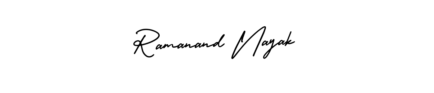 How to make Ramanand Nayak signature? AmerikaSignatureDemo-Regular is a professional autograph style. Create handwritten signature for Ramanand Nayak name. Ramanand Nayak signature style 3 images and pictures png