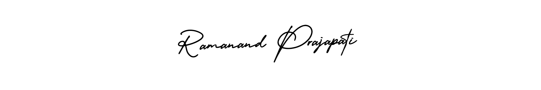 How to make Ramanand Prajapati signature? AmerikaSignatureDemo-Regular is a professional autograph style. Create handwritten signature for Ramanand Prajapati name. Ramanand Prajapati signature style 3 images and pictures png