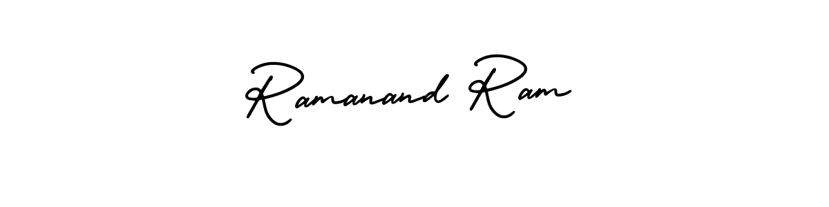 Ramanand Ram stylish signature style. Best Handwritten Sign (AmerikaSignatureDemo-Regular) for my name. Handwritten Signature Collection Ideas for my name Ramanand Ram. Ramanand Ram signature style 3 images and pictures png