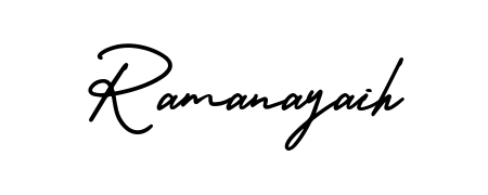 Make your name Ramanayaih memorable on every contract using AmerikaSignatureDemo-Regular autograph style. Instant transparent background export available. Ramanayaih signature style 3 images and pictures png