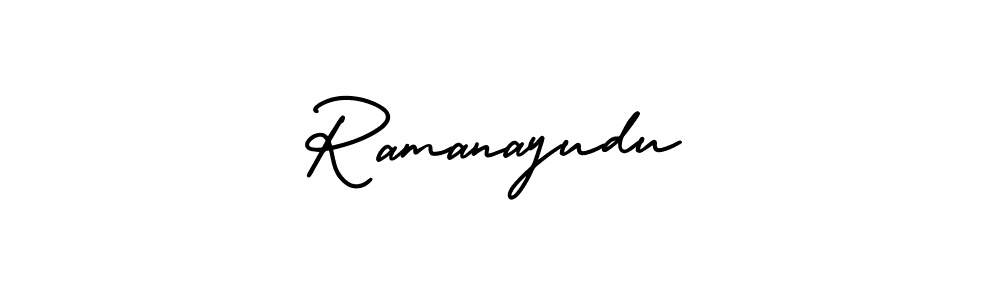 This is the best signature style for the Ramanayudu name. Also you like these signature font (AmerikaSignatureDemo-Regular). Mix name signature. Ramanayudu signature style 3 images and pictures png