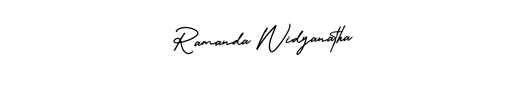 How to make Ramanda Widyanatha name signature. Use AmerikaSignatureDemo-Regular style for creating short signs online. This is the latest handwritten sign. Ramanda Widyanatha signature style 3 images and pictures png