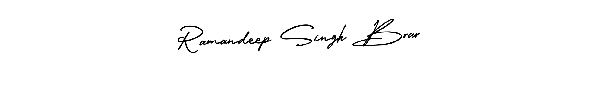 Make a beautiful signature design for name Ramandeep Singh Brar. With this signature (AmerikaSignatureDemo-Regular) style, you can create a handwritten signature for free. Ramandeep Singh Brar signature style 3 images and pictures png