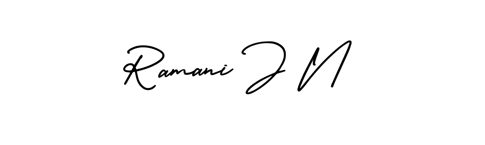 Similarly AmerikaSignatureDemo-Regular is the best handwritten signature design. Signature creator online .You can use it as an online autograph creator for name Ramani J N. Ramani J N signature style 3 images and pictures png