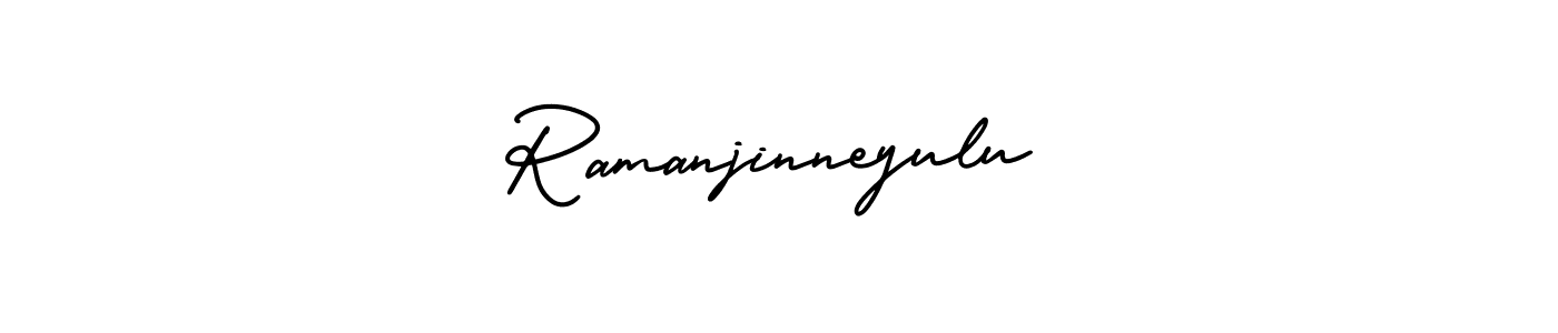 Use a signature maker to create a handwritten signature online. With this signature software, you can design (AmerikaSignatureDemo-Regular) your own signature for name Ramanjinneyulu. Ramanjinneyulu signature style 3 images and pictures png