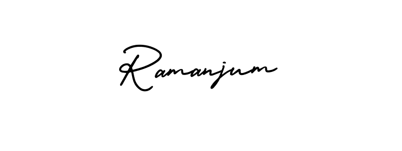 Check out images of Autograph of Ramanjum name. Actor Ramanjum Signature Style. AmerikaSignatureDemo-Regular is a professional sign style online. Ramanjum signature style 3 images and pictures png